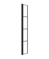 ASPECT MATT BLACK FLIPPER PANEL- BLACK TRELLIS GLASS