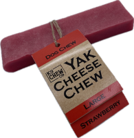 K9 Chew Co. Yak Chew STRAWBERRY Large 5-pk