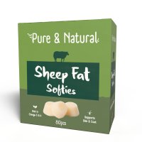 Pure & Natural Sheep Fat Softies Natural 80pcs 265gm