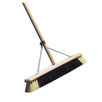 BRUSH 24" C/W STAYS & HARD BRISTLE