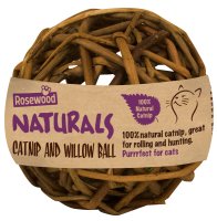 Rosewood Cat Naturals Willow & Catnip Ball 1x5