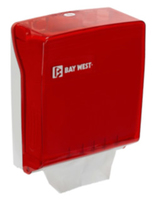 BAY WEST Z/FOLD DISPENSER RED