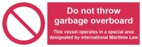 Do Not Throw Garbage Overboard