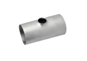 70mm x 54mm x 2mm wall 316L Pulled Red Tee  EN 10253-4