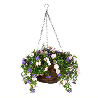 Faux D&eacute;cor Petunia Hanging Easy Basket - 30cm