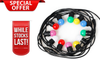 Tezla 10m , 16 Light 0.6 Metre Spacing Festoon Kit ES