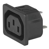 IEC Panel Outlet F, Snap in mounting, Front side