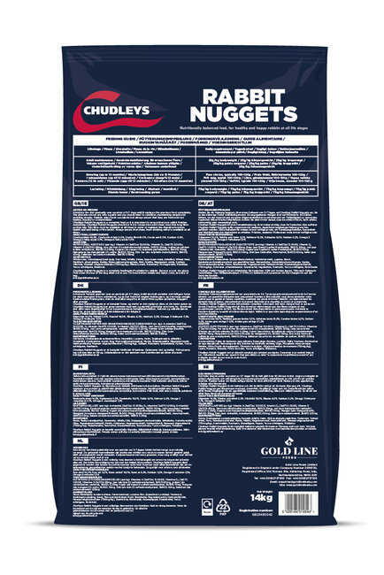 Chudleys Rabbit Nuggets 14kg [Zero VAT] - TrustPet