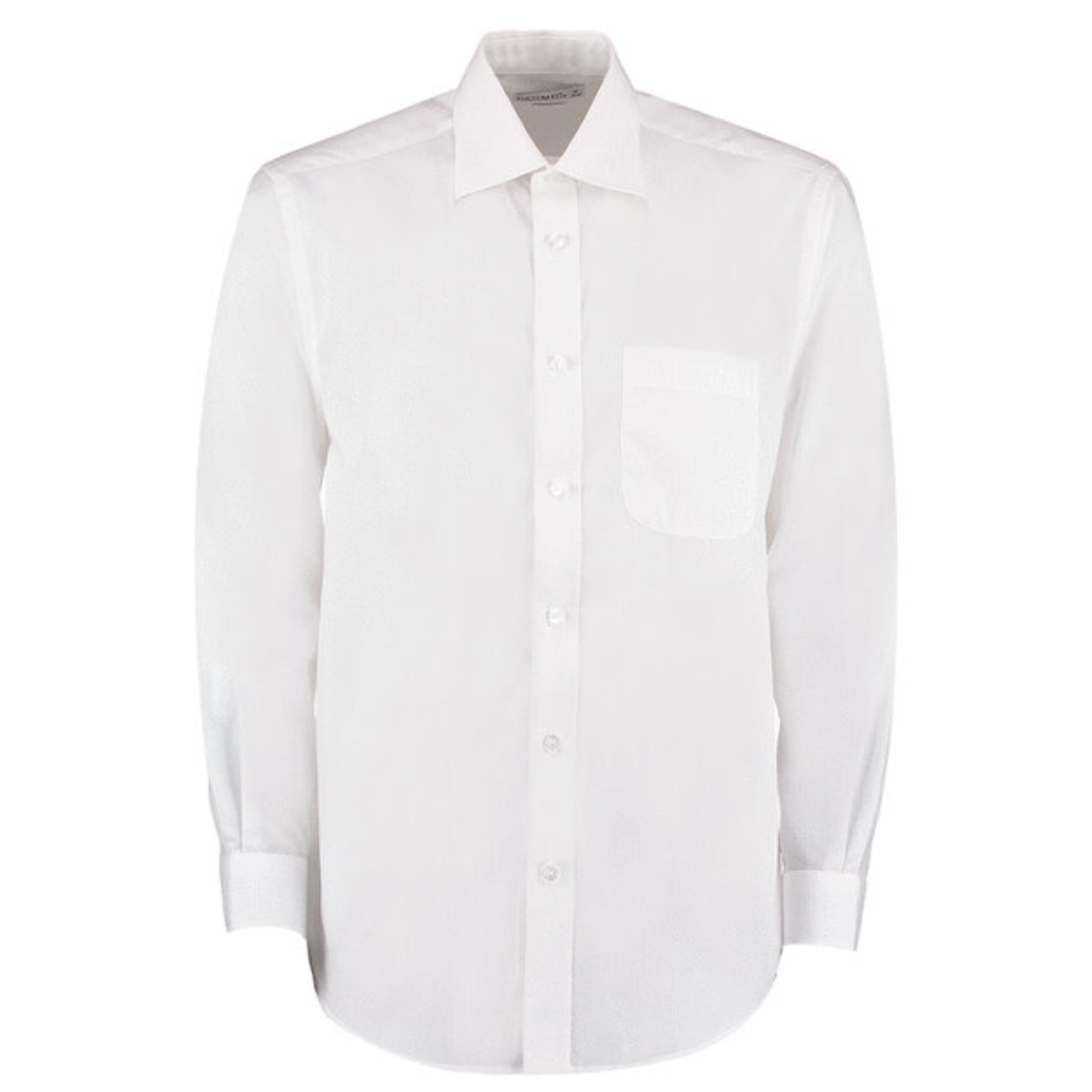 Kustom Kit Classic Fit Men's Long Sleeve Business Shirt, White