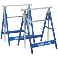 DRAPER PAIR OF TELESCOPIC TRESTLE SAW HORSE 685mm x 585mm