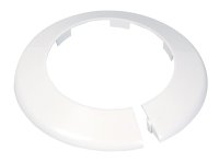 FLOOR CEILING PLATE 110mm 4" WHITE PLASTIC