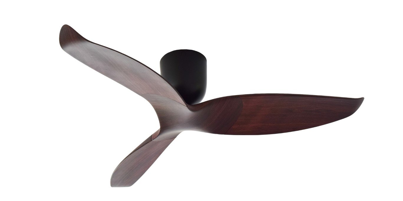 Aeratron AE3+ 3 Blade 50" DC Black and Dark Timber Ceiling Fan