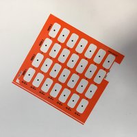 CN98O SEALS FOR MONTHLY CLEAR PACK ORANGE (pk 100)