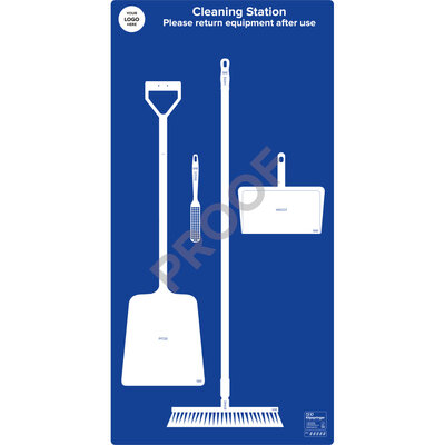 Floor Cleaning Station with Shovel