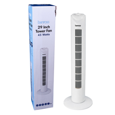 OVAL TOWER FAN 3 SPEED COMPLETE WITH 2HR TIMER