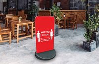 Keep your distance Pavement sign ECO FLEX