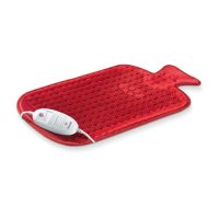 Luxury Heat Pad is red with a fleece fibre heating pad.