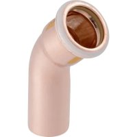 Geberit Mapress 15mm 45 Degree Copper Bend with Plain End Gas 34521