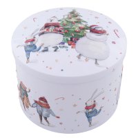 White Christmas Party tin of vanilla fudge - 12 x 200g