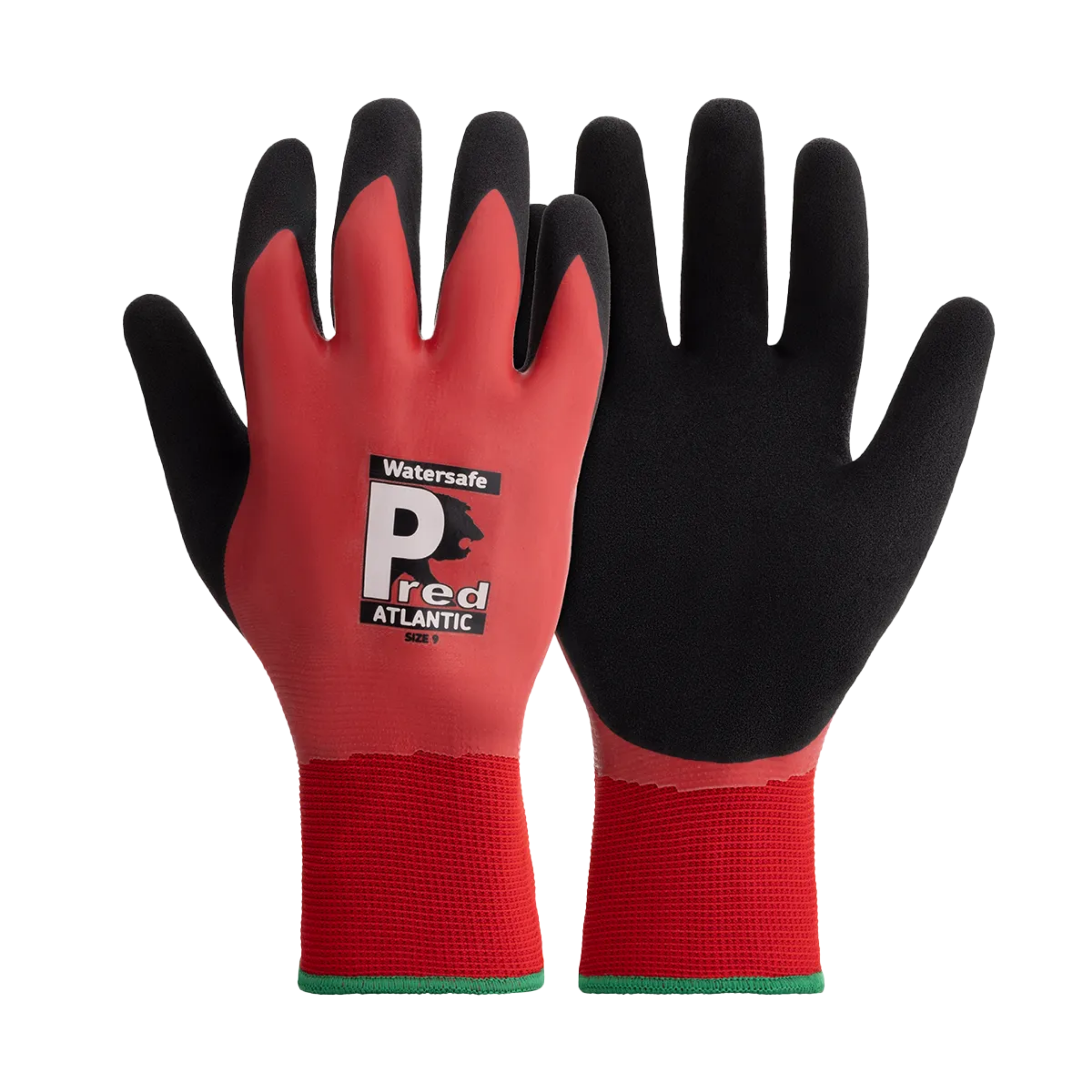 Pred Atlantic Dual Coated Glove, Red/Black