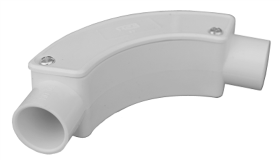 20mm PVC Inspection Bend White