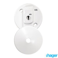 Klik  KLIKPCR2000 PCR2000 3PIN Pre-Wired Plug-in Ceiling Rose White