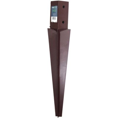 PerryPost Bolt Grip Fence Post Support Drive In - 600mm Spike for 100mm / 4" Posts