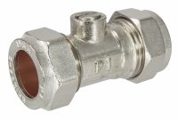 22mm Isolating Valve Slotted Chrome 304627