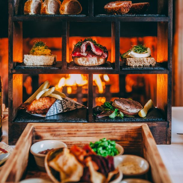 Variety of Food at Dining Table
