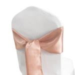 Noeud de chaise en satin vieux rose -155