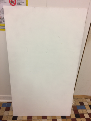 Planche blanche grand format