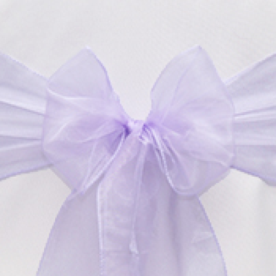 Noeud de chaise en Organza parme - 103