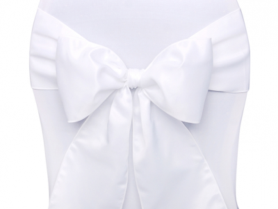 Noeud de chaise en satin blanc - 167