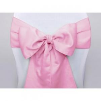 Noeud de chaise en Satin rose pale - 158