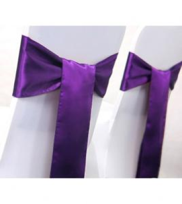 Noeud de chaise en Satin violet - 154