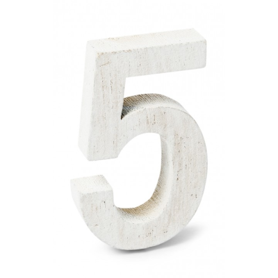 Chiffre en bois blanc - 267