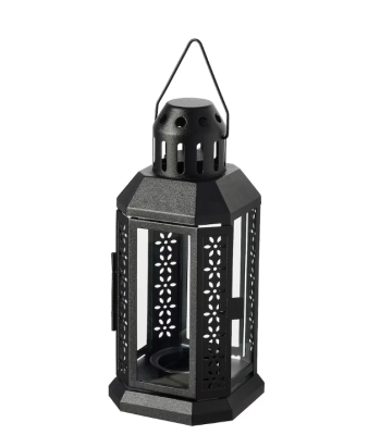 Lanterne noire 22cm - R408