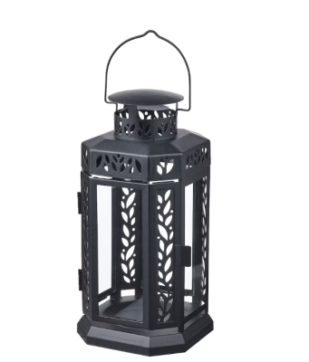 Lanterne noire 28cm - R409