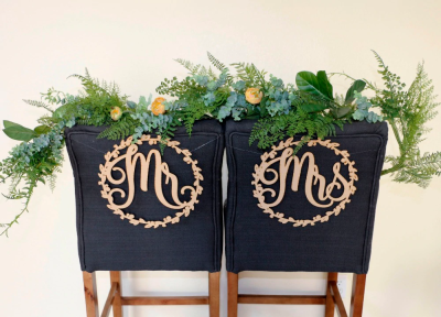 Ronds de chaise Mr Mrs - 57