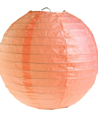 Boule chinoise peche 45cm