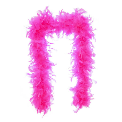 Boa de plume fushia fluo