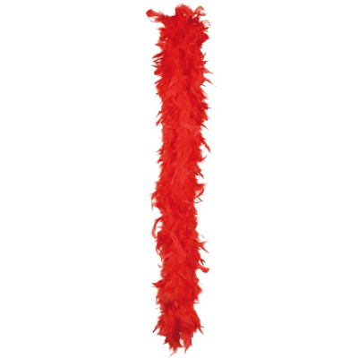 Boa plume rouge