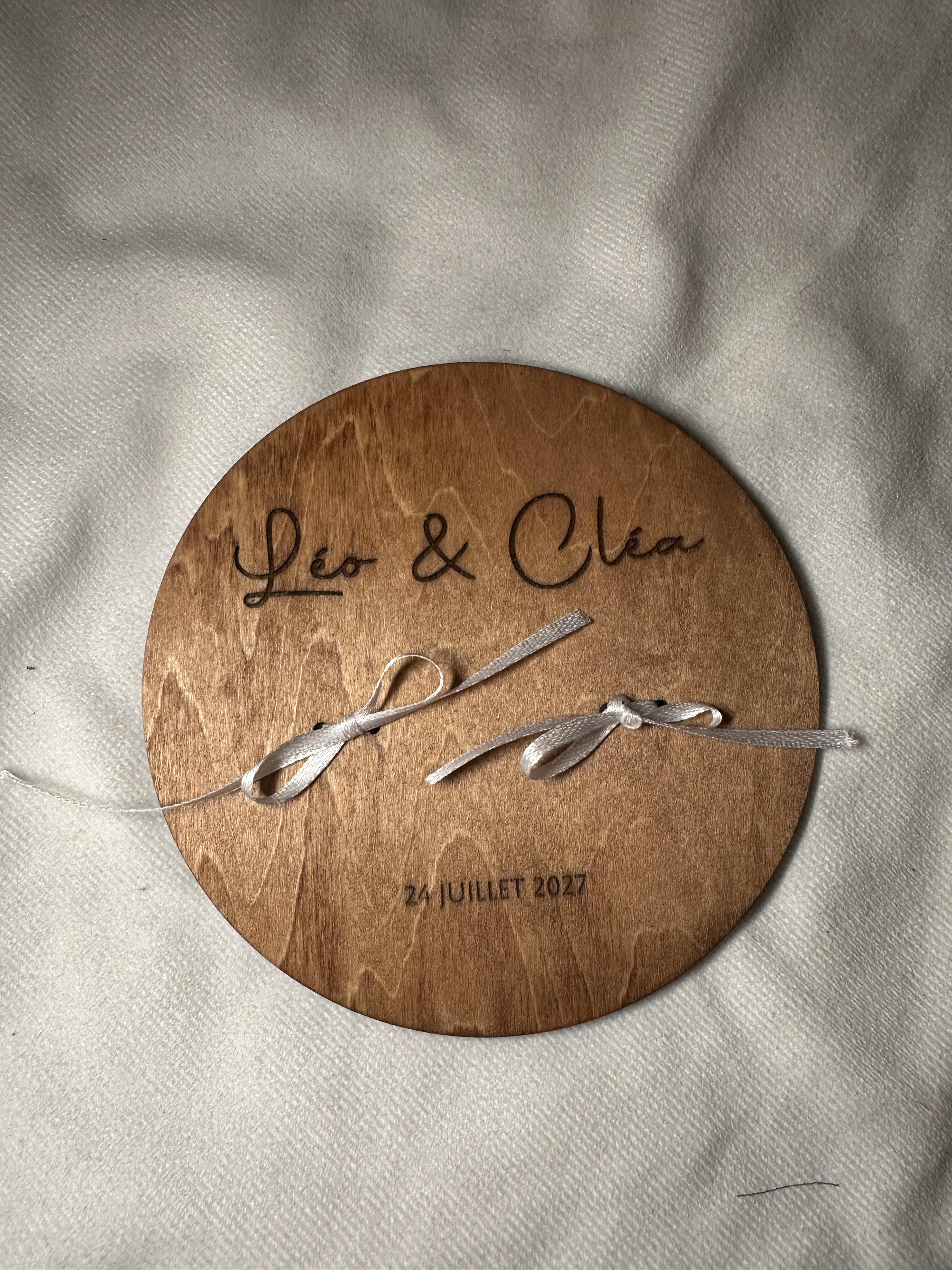 porte alliance rond en bois Eve