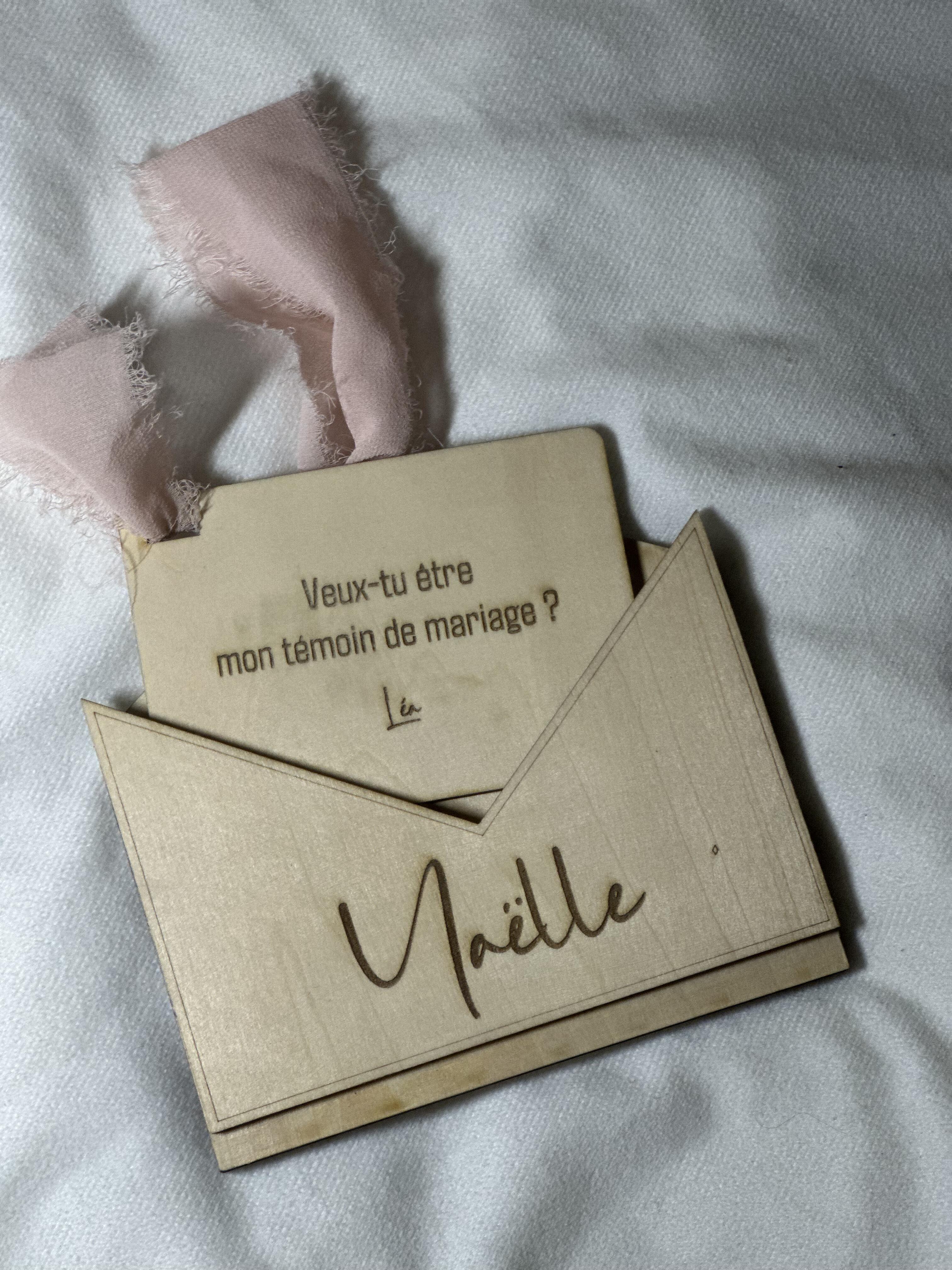 enveloppe - demande de témoin