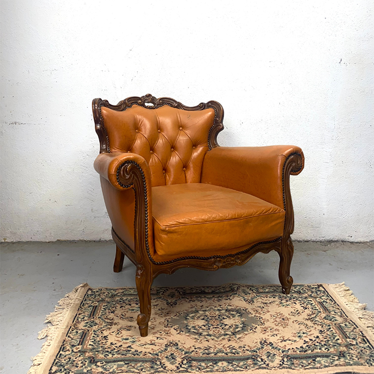 fauteuil marron