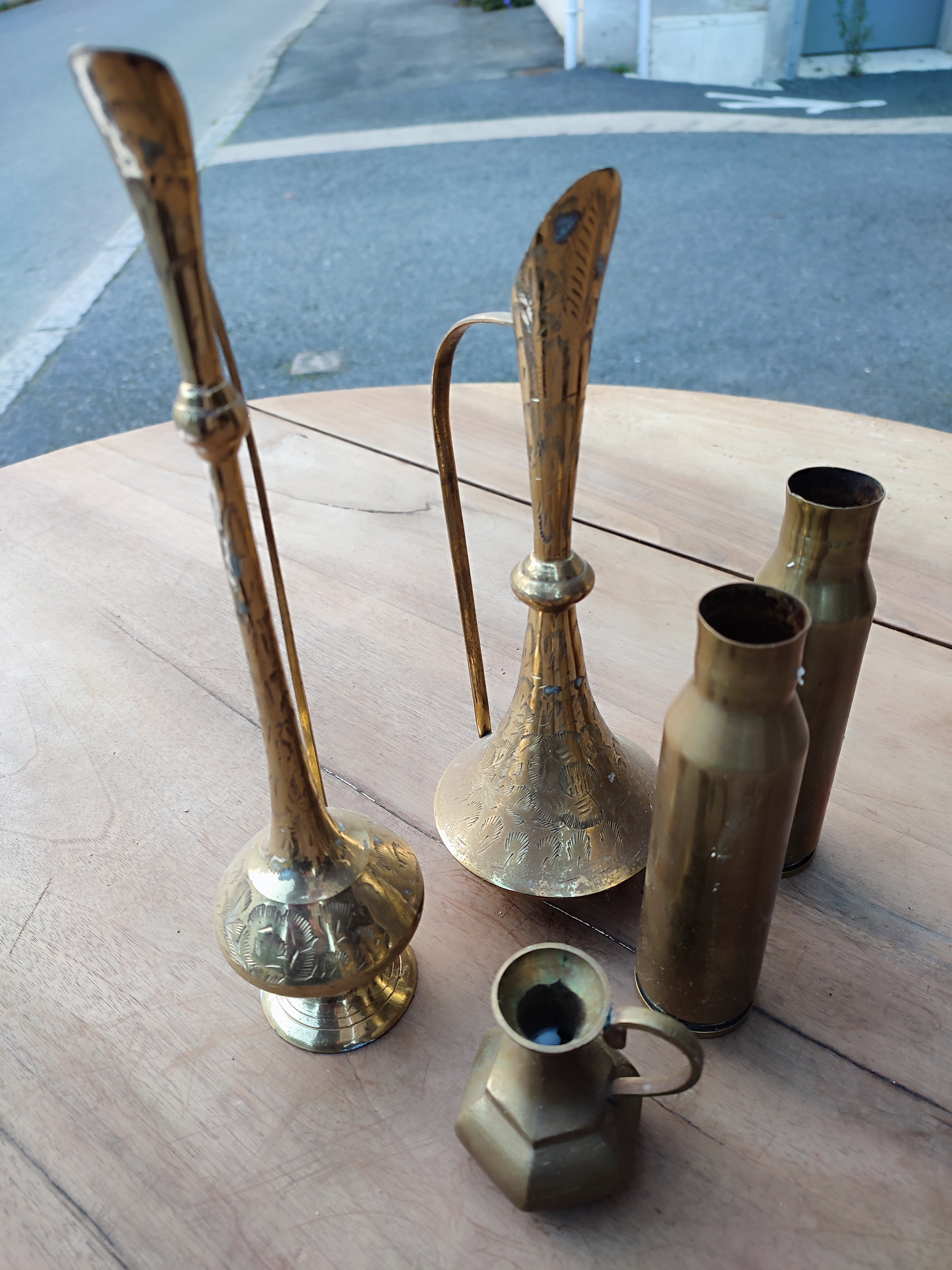 Objets décoratifs laiton (lot de 5)
