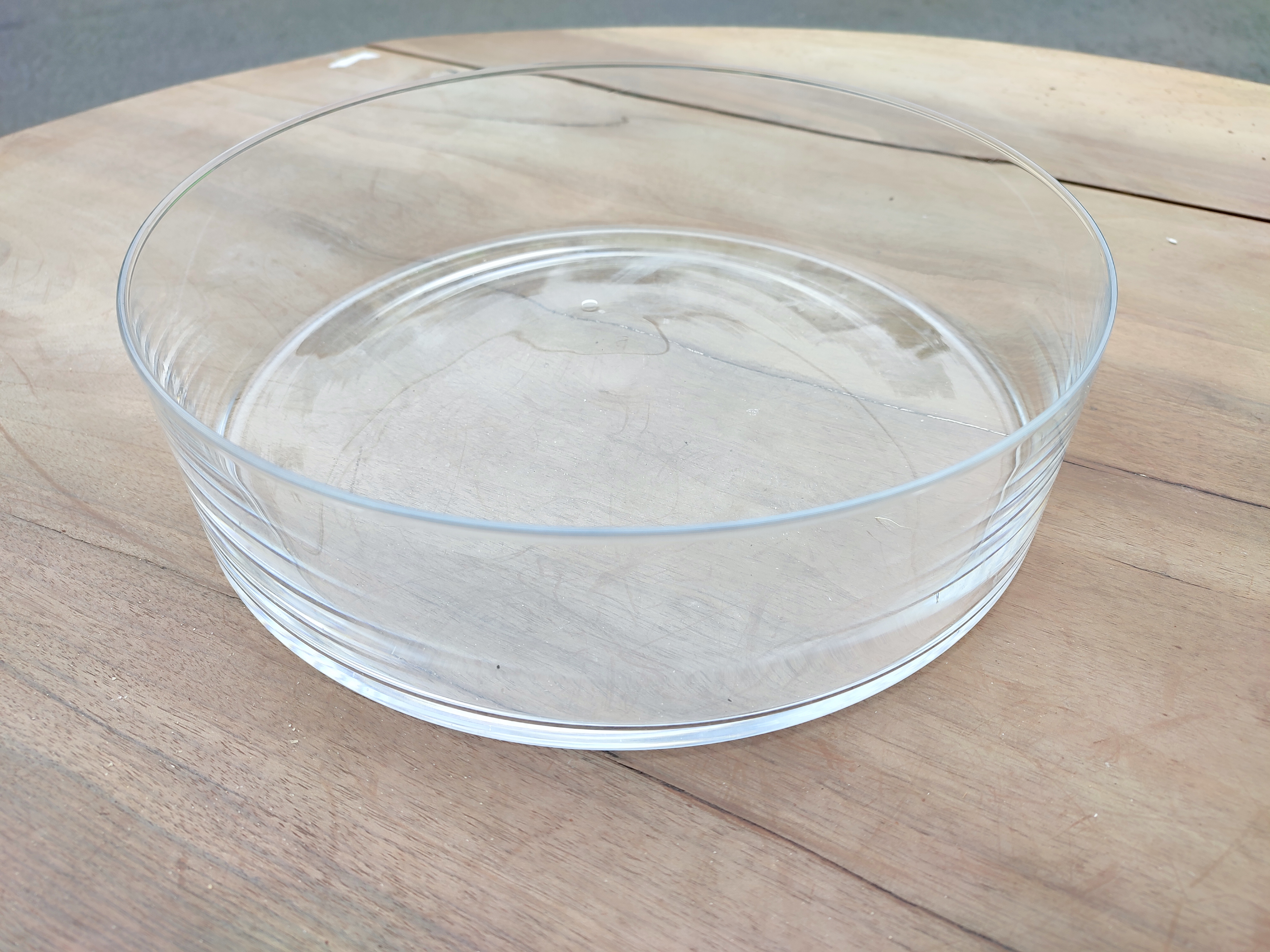 Vase cylindre plat
