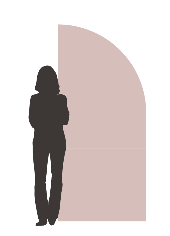 SÉQUOIA - Backdrop pliant Demi-arche droite