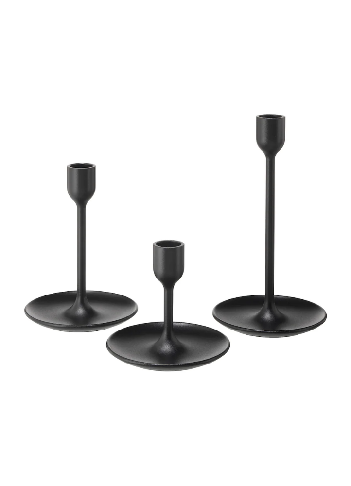 NOYER - Chandeliers noirs 3 tailles