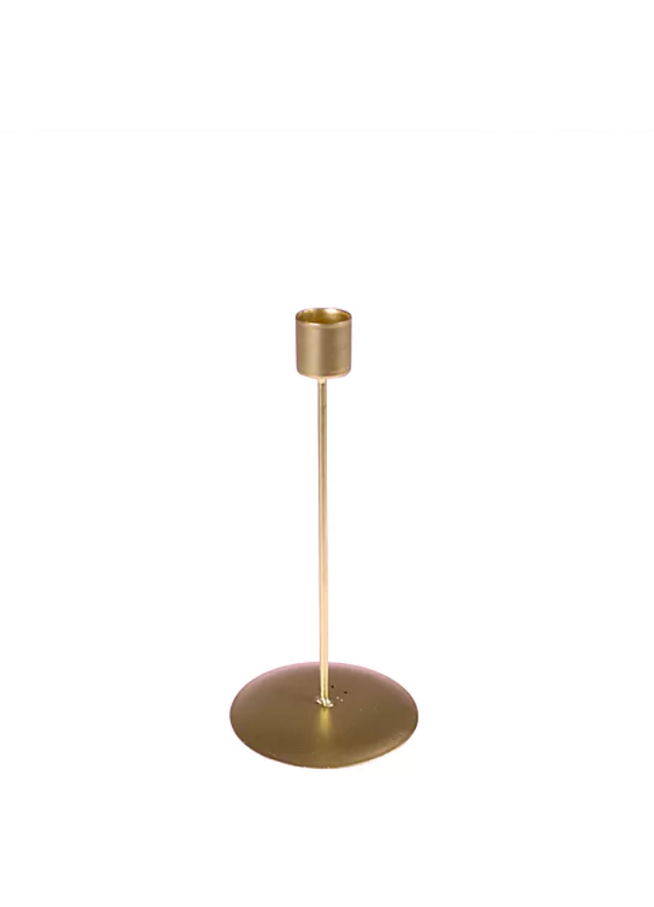 CAPUCINE - Bougeoir doré 16 cm